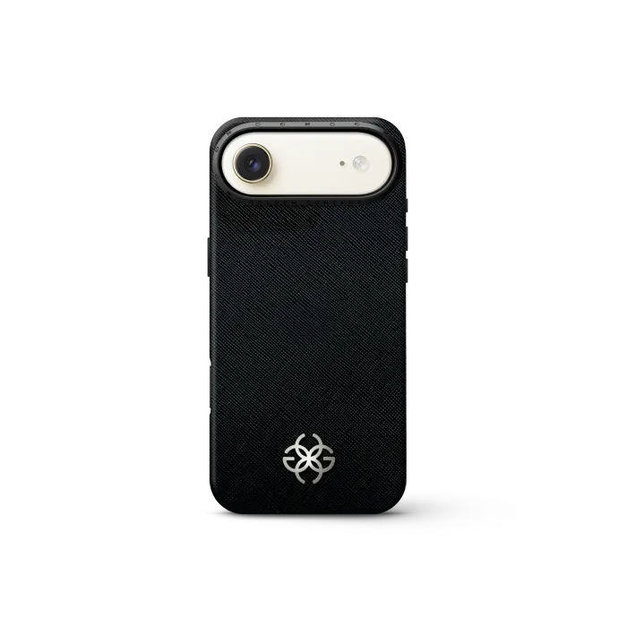 iPhone Case 17 - Saffiano Leather Logo