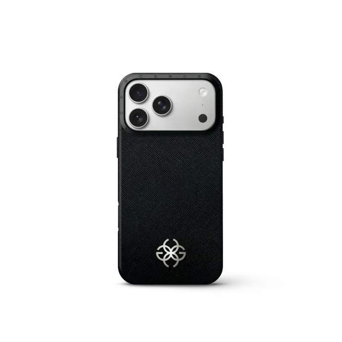 iPhone Case 17 - Saffiano Leather Logo