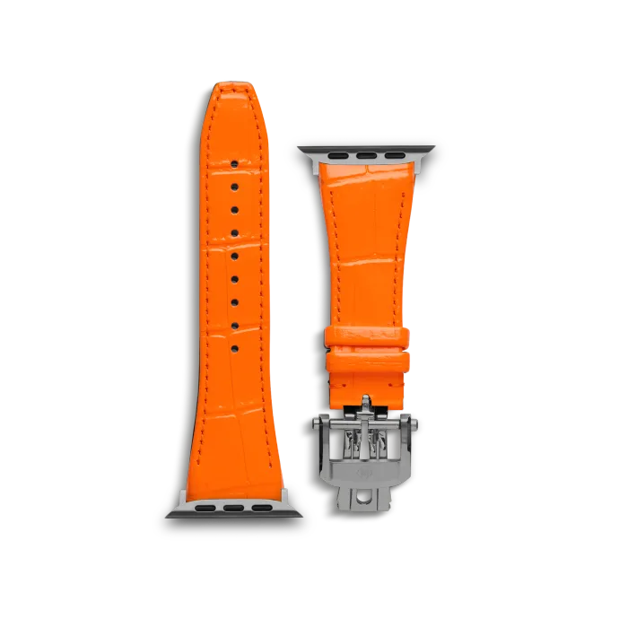 Apple Watch Strap / Leather - Orange