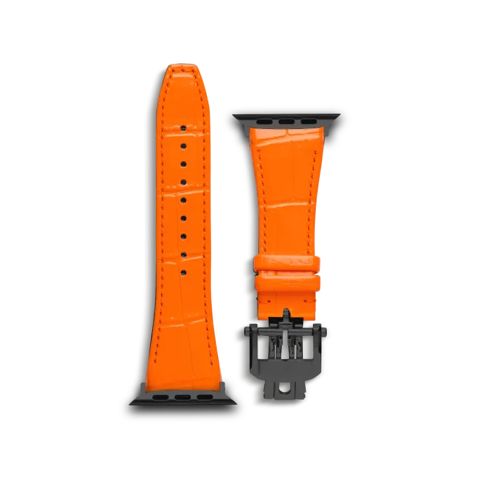 Apple Watch Strap / Leather - Orange