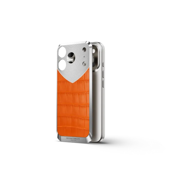 iPhone Case / RST17 - Magnetic Shield Alligator Edition - Matte Orange