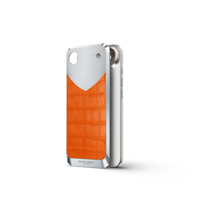 iPhone Case / RST17 - Magnetic Shield Alligator Edition - Matte Orange