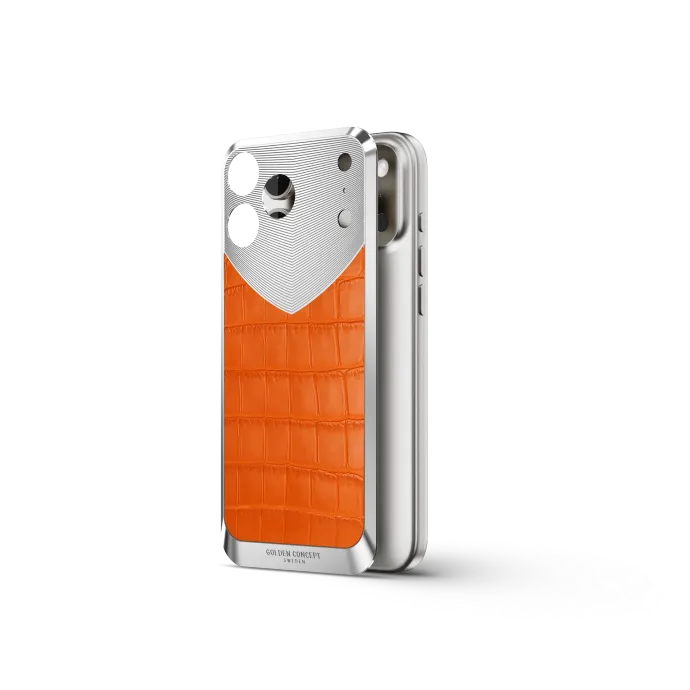 iPhone Case / RST17 - Magnetic Shield Alligator Edition - Matte Orange