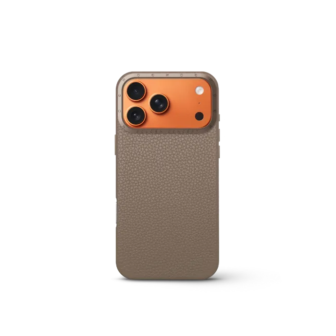 iPhone Case 17 - Full-Grain Leather - Sand