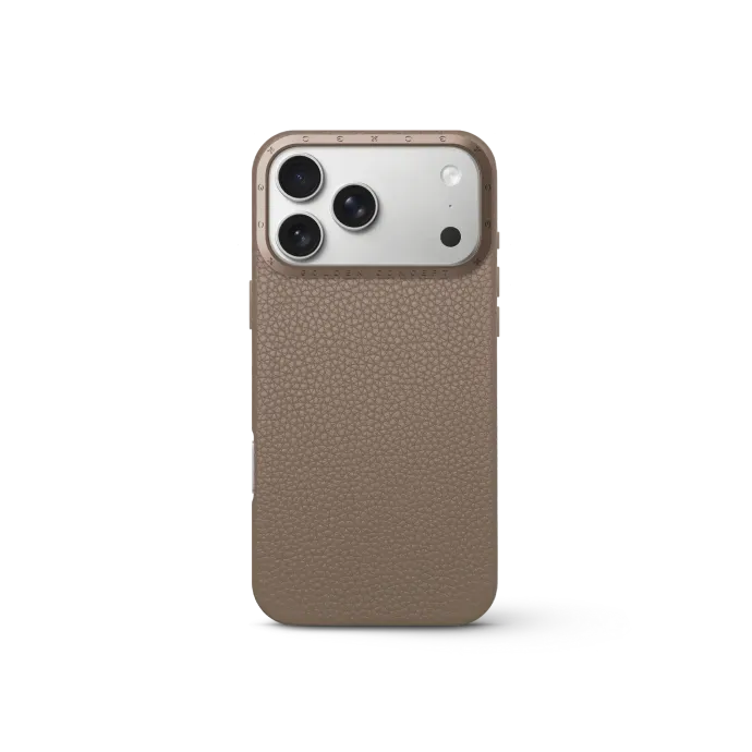 iPhone Case 17 - Full-Grain Leather - Sand