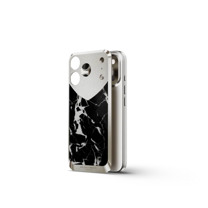 iPhone Case / RST17 - Magnetic Shield Marble Edition - Nero Marquina